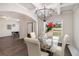 Formal dining room with hardwood floors and chandelier at 220 Seth Ter, Mcdonough, GA 30252