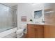 Updated bathroom with walk-in shower and wood vanity at 660 Glen Iris Ne Dr # 204, Atlanta, GA 30308