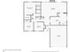 One-story house floor plan; 2 bedrooms, 2 baths, living room, kitchen at 5377 Martins Crossing Rd, Stone Mountain, GA 30088