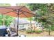 View of backyard and neighboring houses from patio at 5800 Oakdale Rd # 103, Mableton, GA 30126