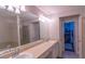 Bathroom with double vanity and walk-in shower at 5800 Oakdale Rd # 103, Mableton, GA 30126