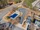 Community pool and parking area viewed from above at 151 Nacoochee Way, Canton, GA 30114