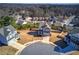 Aerial view of a house in a residential neighborhood at 201 Augusta Walk, Canton, GA 30114