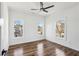 Bright bedroom with hardwood floors and ceiling fan at 1967 Nash Se Ave, Atlanta, GA 30316