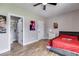 Spacious bedroom with ensuite bathroom and wood floors at 701 Jones Mill Rd, Whitesburg, GA 30185