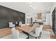 Elegant dining room with hardwood floors and kitchen views at 1010 Edgewater Dr, Atlanta, GA 30328