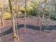 Landscaped backyard with a winding path and stone benches at 1974 Ellwyn Dr, Brookhaven, GA 30341