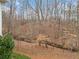 Scenic backyard view with a gentle slope and mature trees offering privacy and a natural setting at 2109 Rocky Falls Nw Ct, Kennesaw, GA 30152