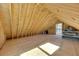 Unfinished attic space with potential for storage at 409 E Point Dr, Canton, GA 30115