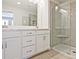 Modern bathroom with double vanity and shower at 709 Trevett Way, Marietta, GA 30062