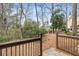 Backyard with mature trees and view from patio at 3245 Buckhead Forest Ne Mews, Atlanta, GA 30305
