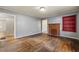 Living room with hardwood floors, fireplace and built-in shelves at 12205 Highway 36, Covington, GA 30014