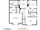 Second floor plan showing layout of bedrooms, bathrooms and closet spaces with dimensions at 204 Dawson Dr, Woodstock, GA 30188