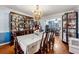 Formal dining room with hardwood floors and chandelier at 24 Planters Sw Dr, Lilburn, GA 30047