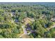 Wide aerial view of a residential neighborhood with lush green trees at 2815 Spain Dr, East Point, GA 30344