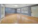 Living room featuring hardwood floors and gray walls at 64 Valley Hill Sw Rd, Riverdale, GA 30274