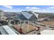 Aerial view showing Mercedes-Benz Stadium and surroundings at 250 Park W Ave # 701, Atlanta, GA 30313