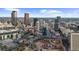 Aerial city view, showcasing the downtown skyline and park at 250 Park W Ave # 701, Atlanta, GA 30313