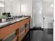 Elegant bathroom featuring double sinks, a shower, and a bathtub at 250 Park W Ave # 701, Atlanta, GA 30313