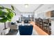 Spacious living room with hardwood floors and access to balcony at 250 Park W Ave # 701, Atlanta, GA 30313