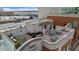 Private rooftop patio with seating area and city views at 250 Park W Ave # 701, Atlanta, GA 30313