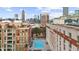 Stunning rooftop pool with city skyline views at 250 Park W Ave # 701, Atlanta, GA 30313