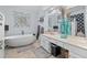 Bathroom features a large soaking tub and double vanity at 2339 Milstead Cir, Marietta, GA 30066
