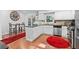 Eat-in kitchen with stainless steel appliances and hardwood floors at 2339 Milstead Cir, Marietta, GA 30066