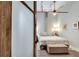 Modern bedroom with a large bed, overhead lighting, and stylish decor at 33 Ponce De Leon Ne Ave # 203, Atlanta, GA 30308