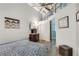 Bright bedroom with modern fixtures, including a ceiling fan and ensuite at 33 Ponce De Leon Ne Ave # 203, Atlanta, GA 30308