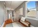 Bright upstairs hallway with bench and storage at 66 Howell Ne St, Atlanta, GA 30312