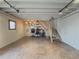 Finished basement with stairs and office area at 3657 Linda Dr, Loganville, GA 30052