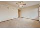 Simple bedroom with window, closet, and shelving at 3657 Linda Dr, Loganville, GA 30052