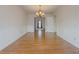 Formal dining room with hardwood floors and chandelier at 3657 Linda Dr, Loganville, GA 30052