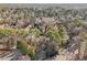 Expansive aerial view of a townhome community nestled among lush trees and foliage at 3420 Ashwood Ln # 3420, Atlanta, GA 30341