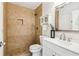 Bathroom with tiled shower and white vanity at 3420 Ashwood Ln # 3420, Atlanta, GA 30341