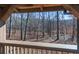 Scenic view of the surrounding trees from a home's covered porch at 255 Marks Way, Canton, GA 30115