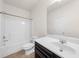 Clean bathroom with tub, toilet, and vanity at 175 Regency Pl, Covington, GA 30016