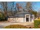 Unique round building with gray siding and dark roof at 365 Winding River Dr # E, Atlanta, GA 30350