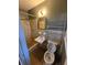 Clean bathroom with shower and updated sink at 5737 Lorraine Dr, Stone Mountain, GA 30087