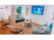 Relaxing living area with comfortable seating, a mounted TV, and stylish decor elements for modern living at 94 Moury Se Ave, Atlanta, GA 30315