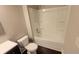 Clean bathroom with a shower-tub combo at 2536 Dayview Ln, Atlanta, GA 30331