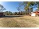 Large backyard with mature trees and open space at 2555 Klondike Sw Rd, Conyers, GA 30094