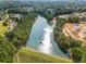 Aerial view of the beautiful community pond at 320 Jessica Way, Canton, GA 30114