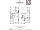 Detailed floor plan showcasing the layout of the home's multiple rooms and covered patio at 401 Nettle Ct, Woodstock, GA 30188