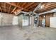 Unfinished basement with exposed beams and utilities at 942 Azalea Cir, Marietta, GA 30062