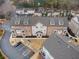 Aerial view of a townhome community showing building and parking at 1208 Stone Castle Cir # 3, Smyrna, GA 30080