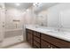 Double vanity bathroom with large shower at 1208 Stone Castle Cir # 3, Smyrna, GA 30080