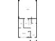 One-story home floor plan featuring a bedroom, bath, garage, and foyer at 1208 Stone Castle Cir # 3, Smyrna, GA 30080