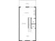 Two-story home floor plan showcasing a living room, kitchen, dining area, and bedrooms at 1208 Stone Castle Cir # 3, Smyrna, GA 30080